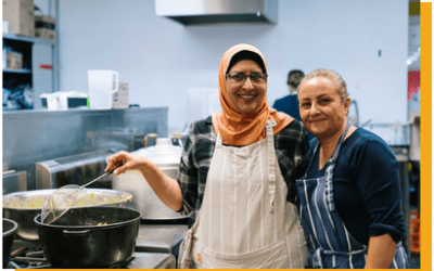Asylum Seeker Resources - Volunteers Cooking